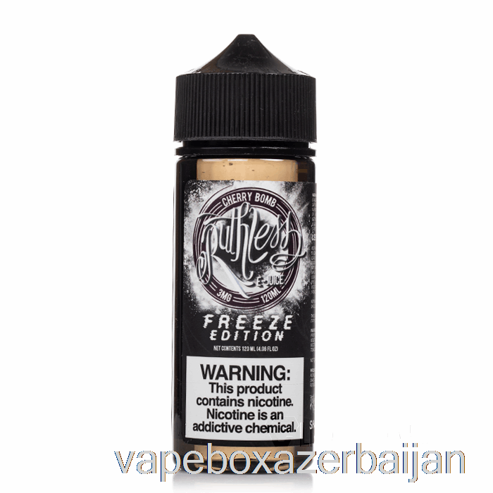 Vape Azerbaijan Cherry Bomb - Freeze Edition - Ruthless Vapor - 120mL 0mg